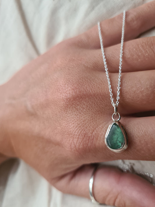 Droplet Necklace - Choose your sea glass