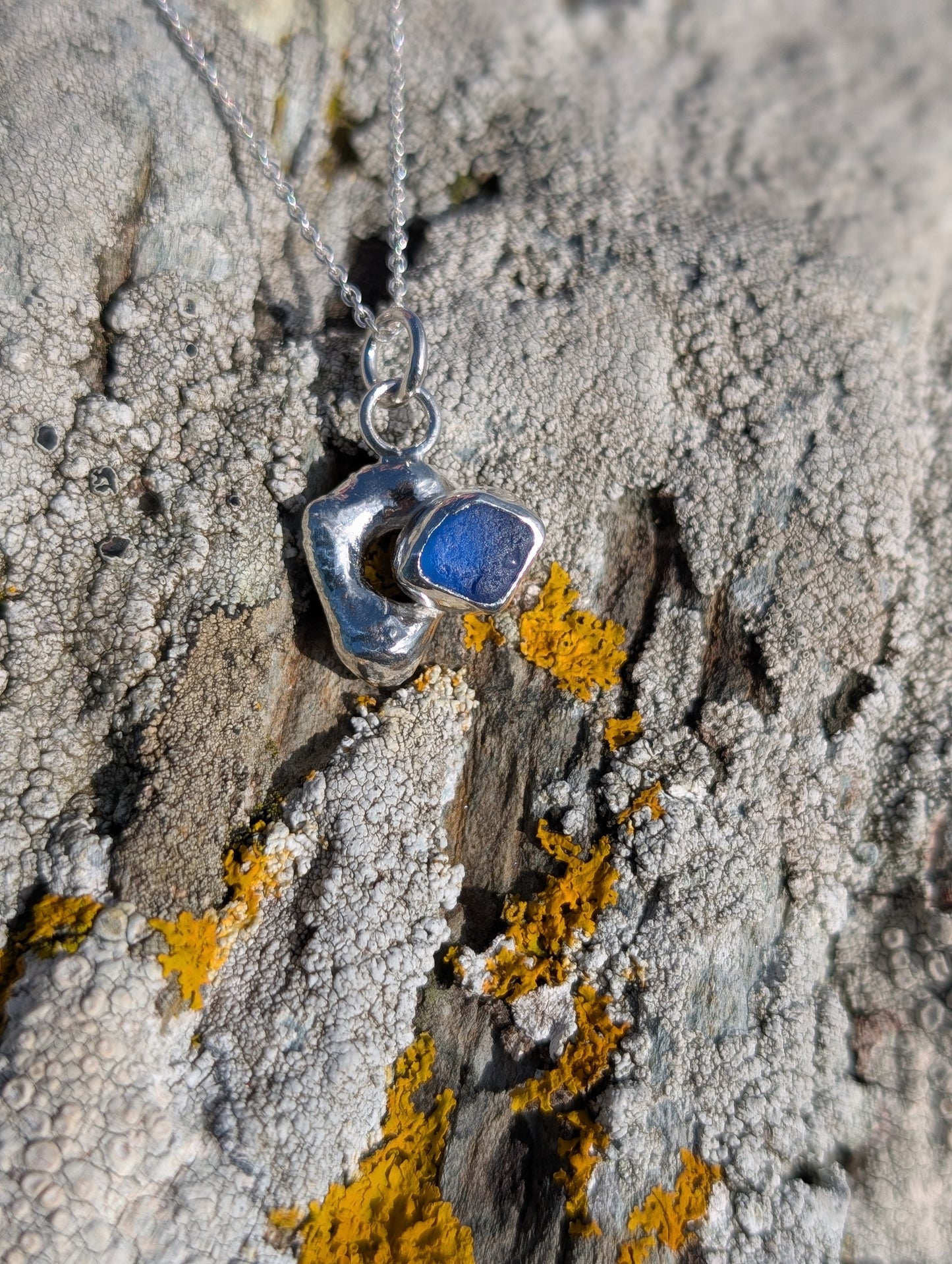 Royal Blue Ripple Pendant