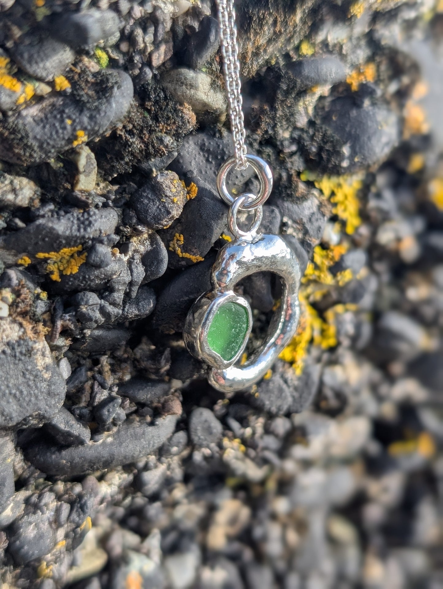 Green Ripple Pendant