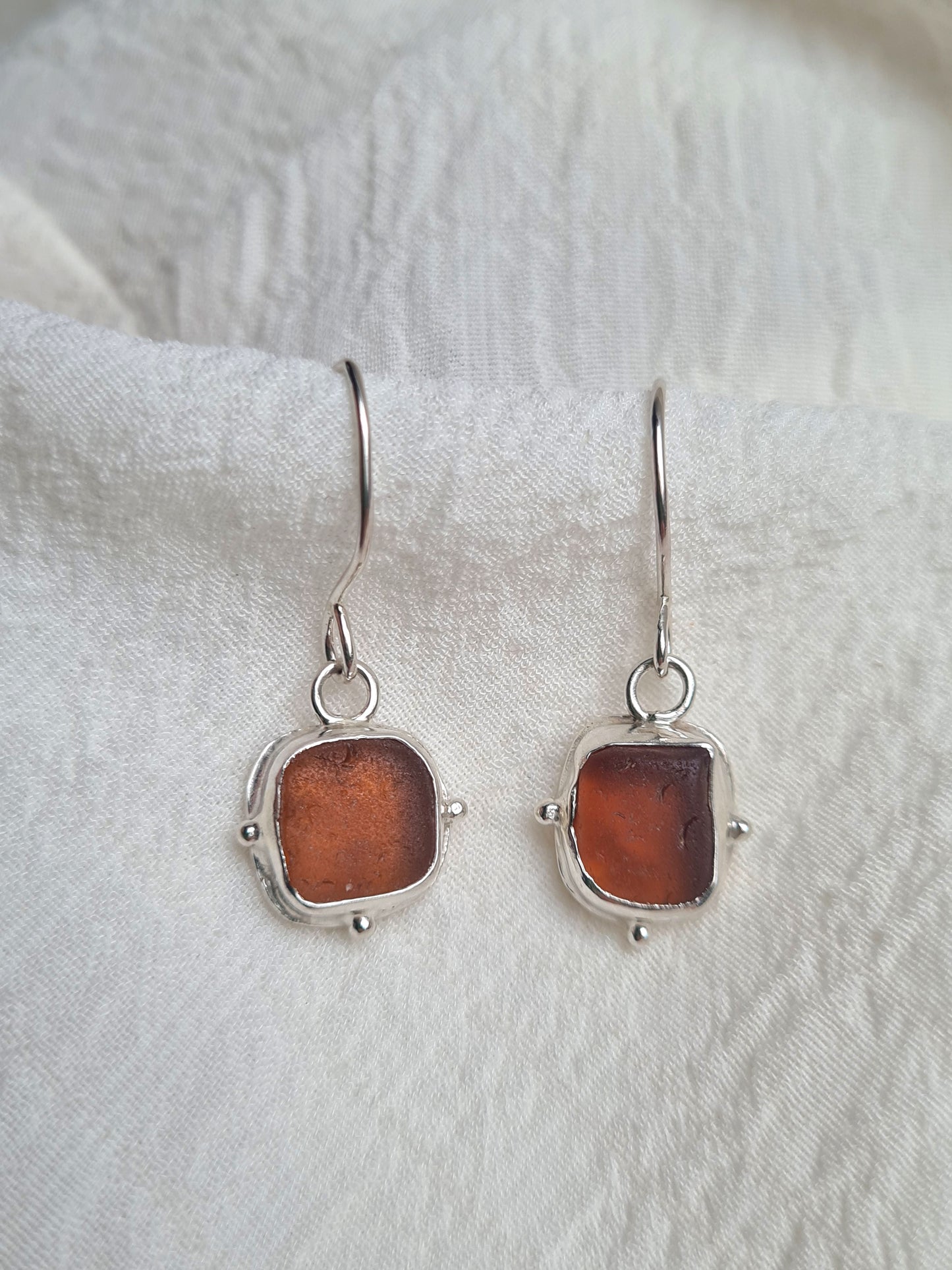 Amber Embellished Earrings