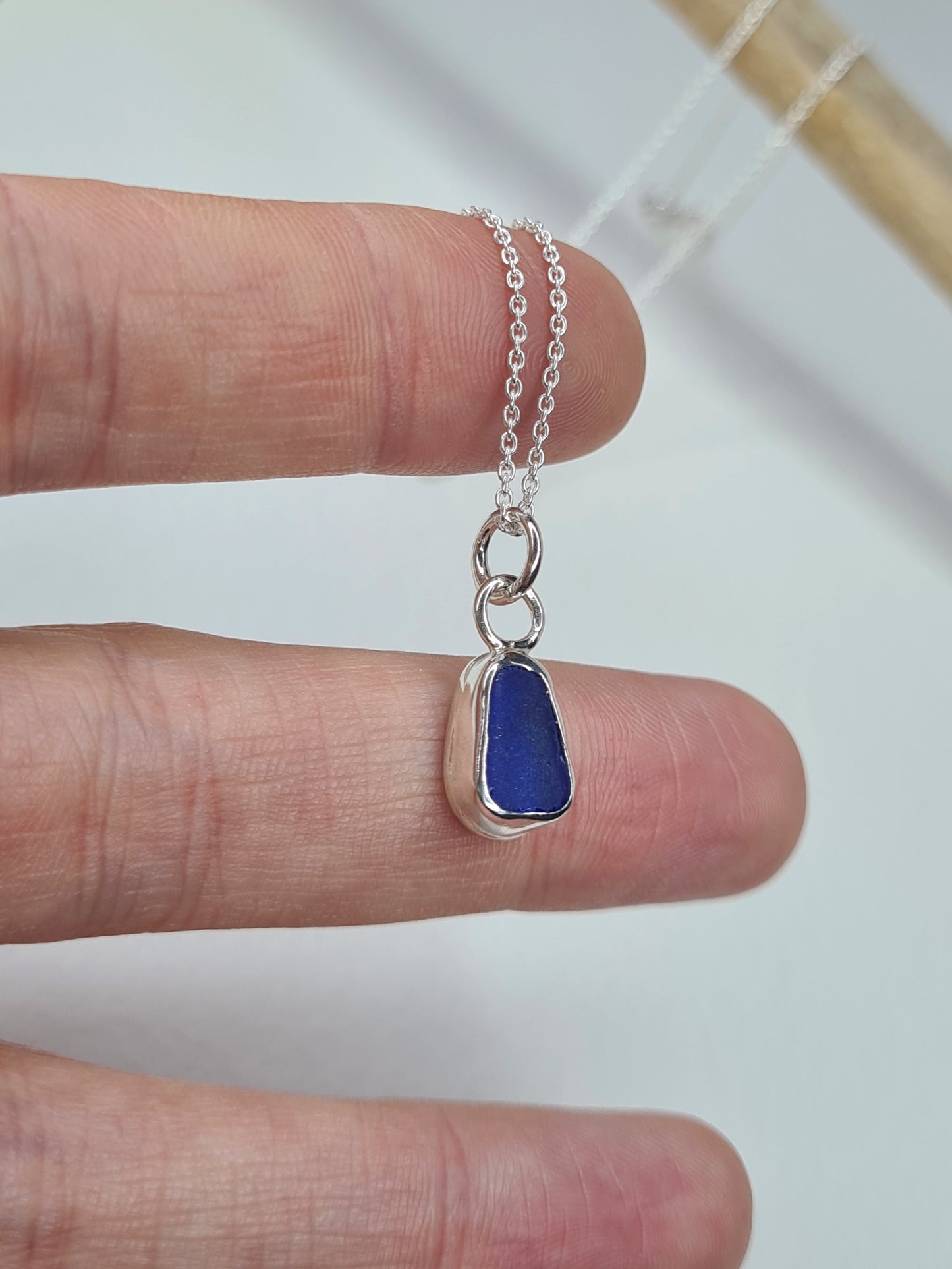 Royal Blue Droplet Necklace