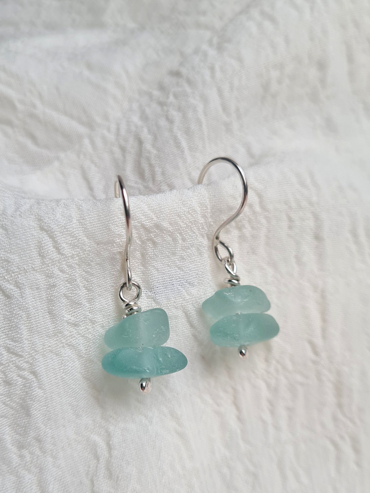 Turquoise Costal Charm Earrings