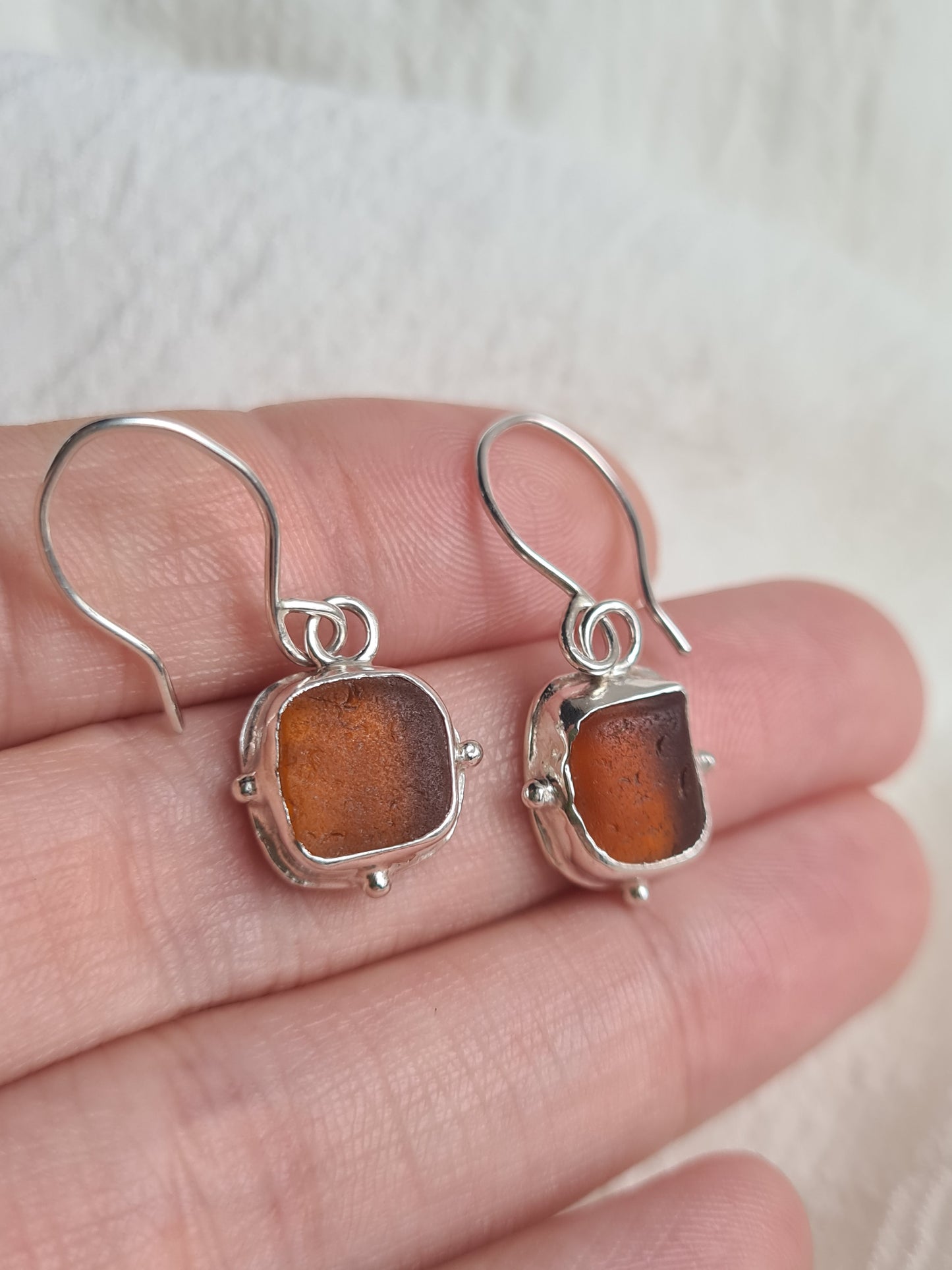 Amber Embellished Earrings