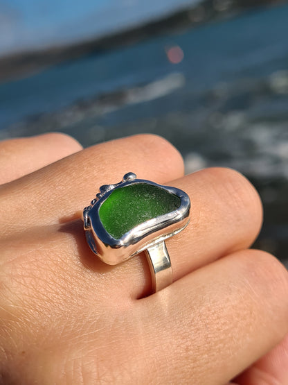 Vibrant Green Organic RIng