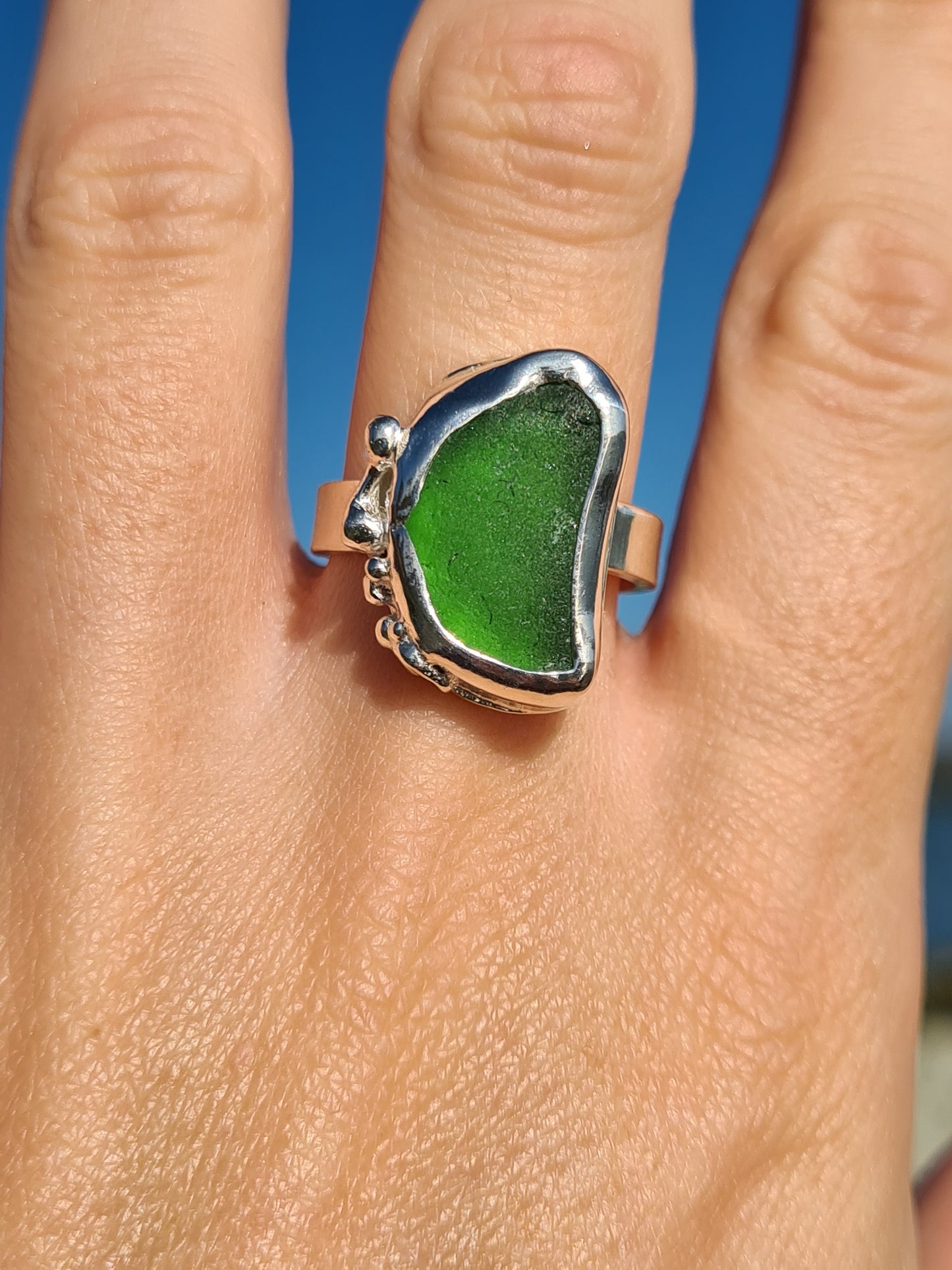 Vibrant Green Organic RIng