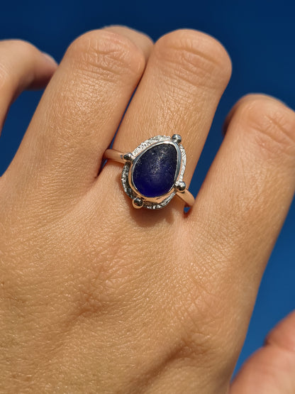 Royal Blue Celtic Ring
