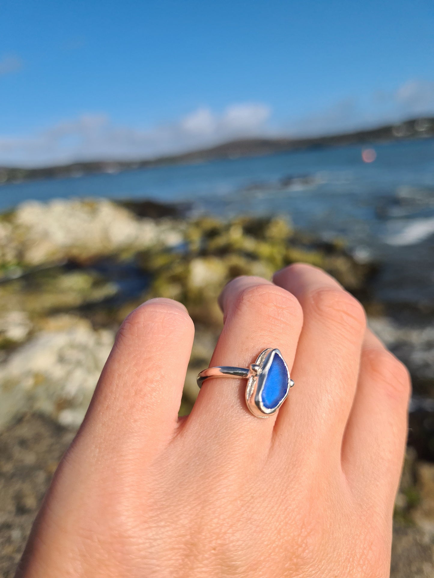 Royal Blue Embellished Ring