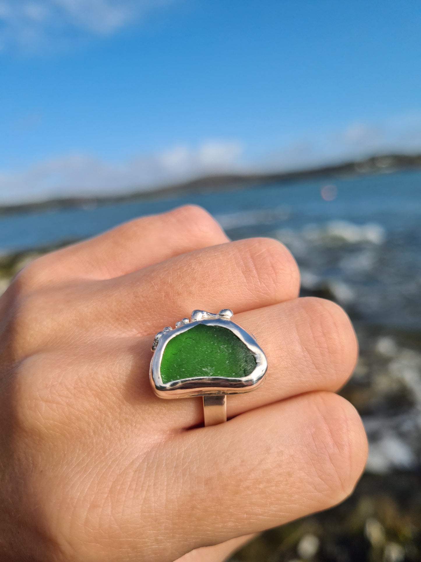 Vibrant Green Organic RIng
