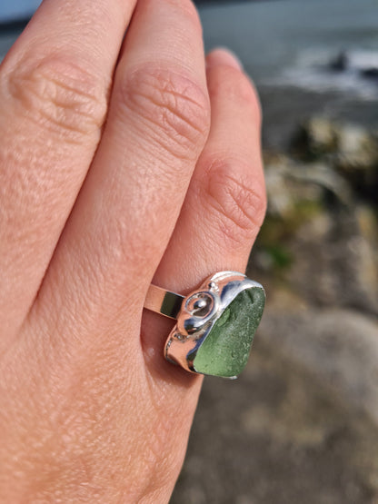 Sage Green Chunky Ring