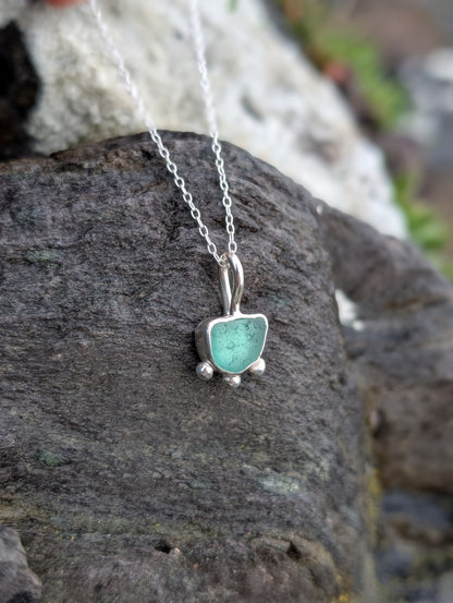 Turquoise Seaglass Necklace