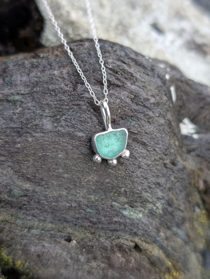 Turquoise Seaglass Necklace