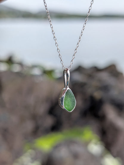 Green Seaglass Necklace