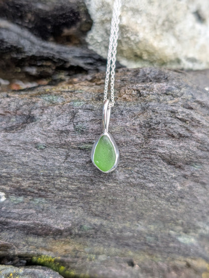 Green Seaglass Necklace