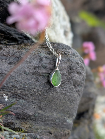 Green Seaglass Necklace