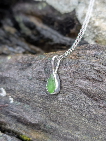 Green Seaglass Necklace