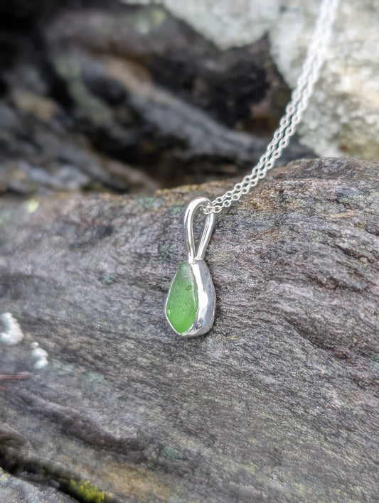 Green Seaglass Necklace