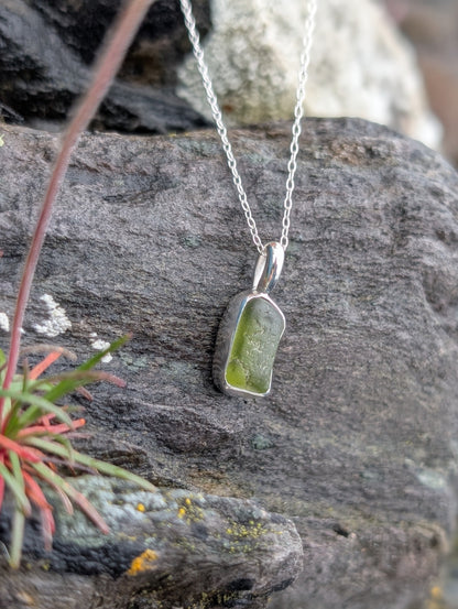 Green Seaglass Necklace
