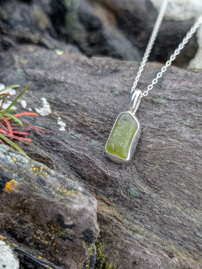 Green Seaglass Necklace
