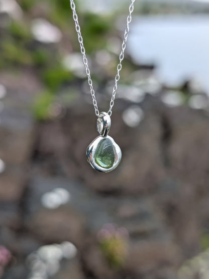 Green Seaglass Necklace