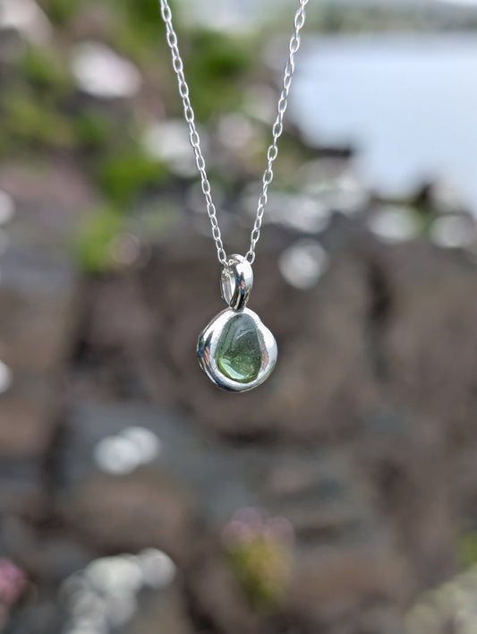 Green Seaglass Necklace
