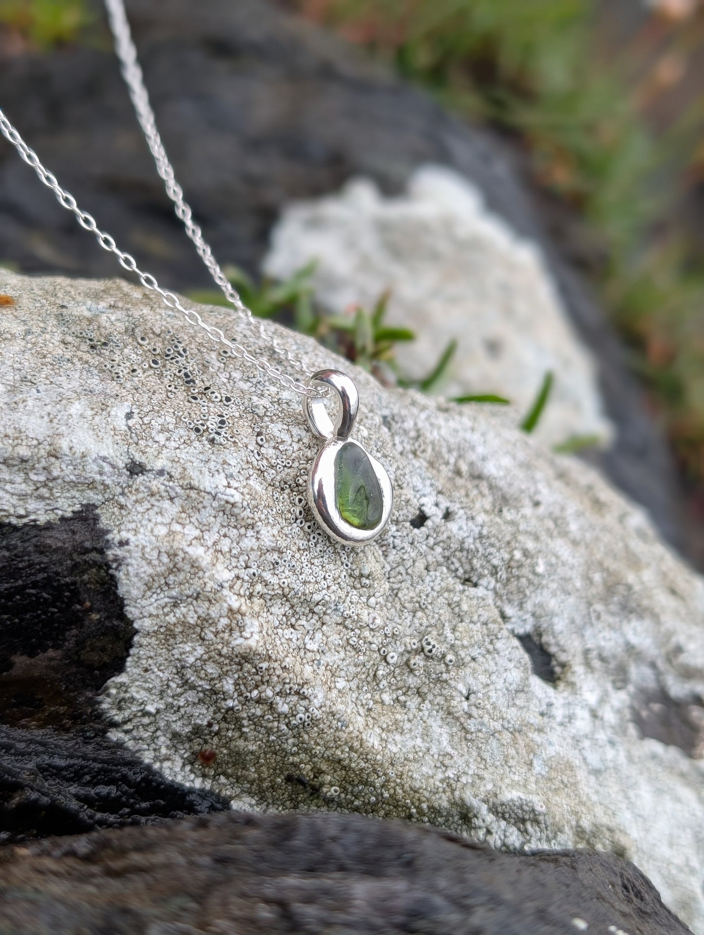 Green Seaglass Necklace