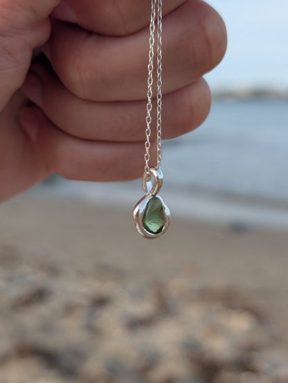 Green Seaglass Necklace