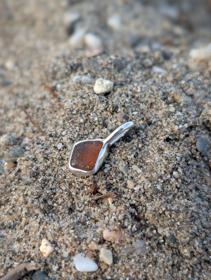 Amber Seaglass Necklace