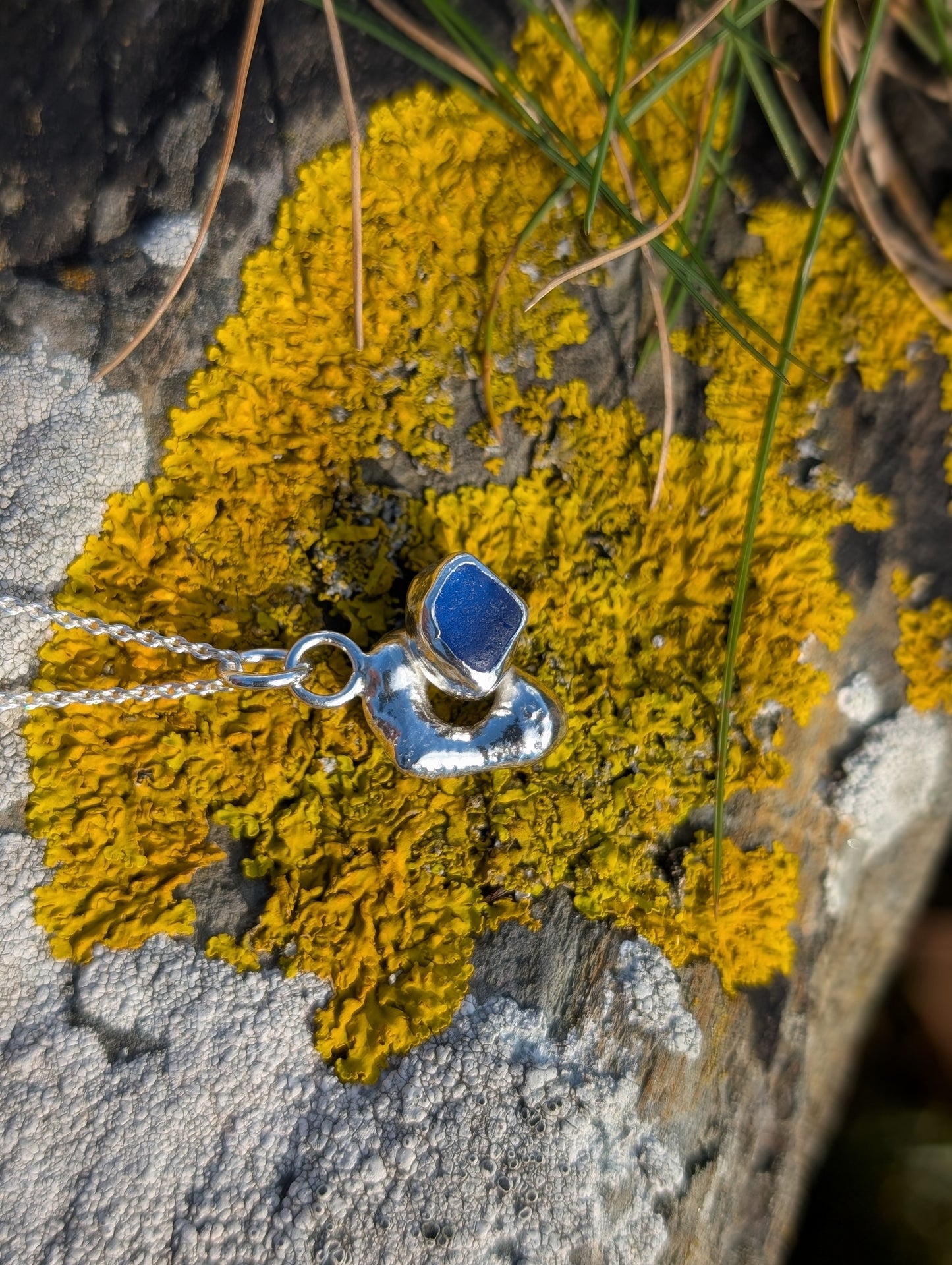 Royal Blue Ripple Pendant