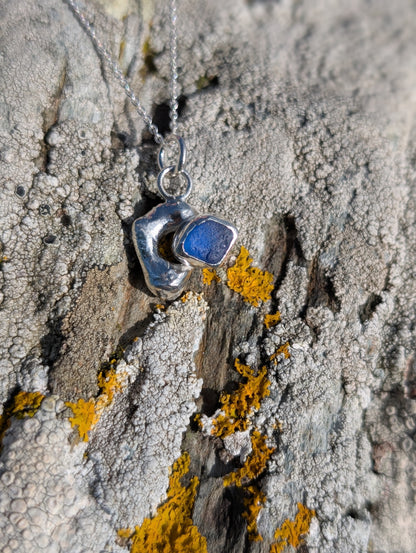 Royal Blue Ripple Pendant