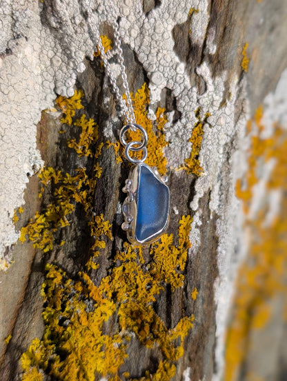 Royal Blue Organic Pendant