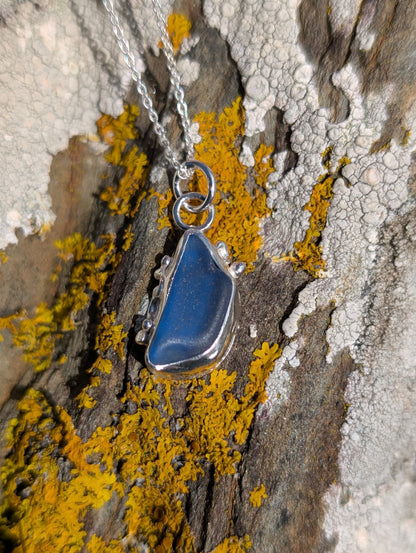 Royal Blue Organic Pendant
