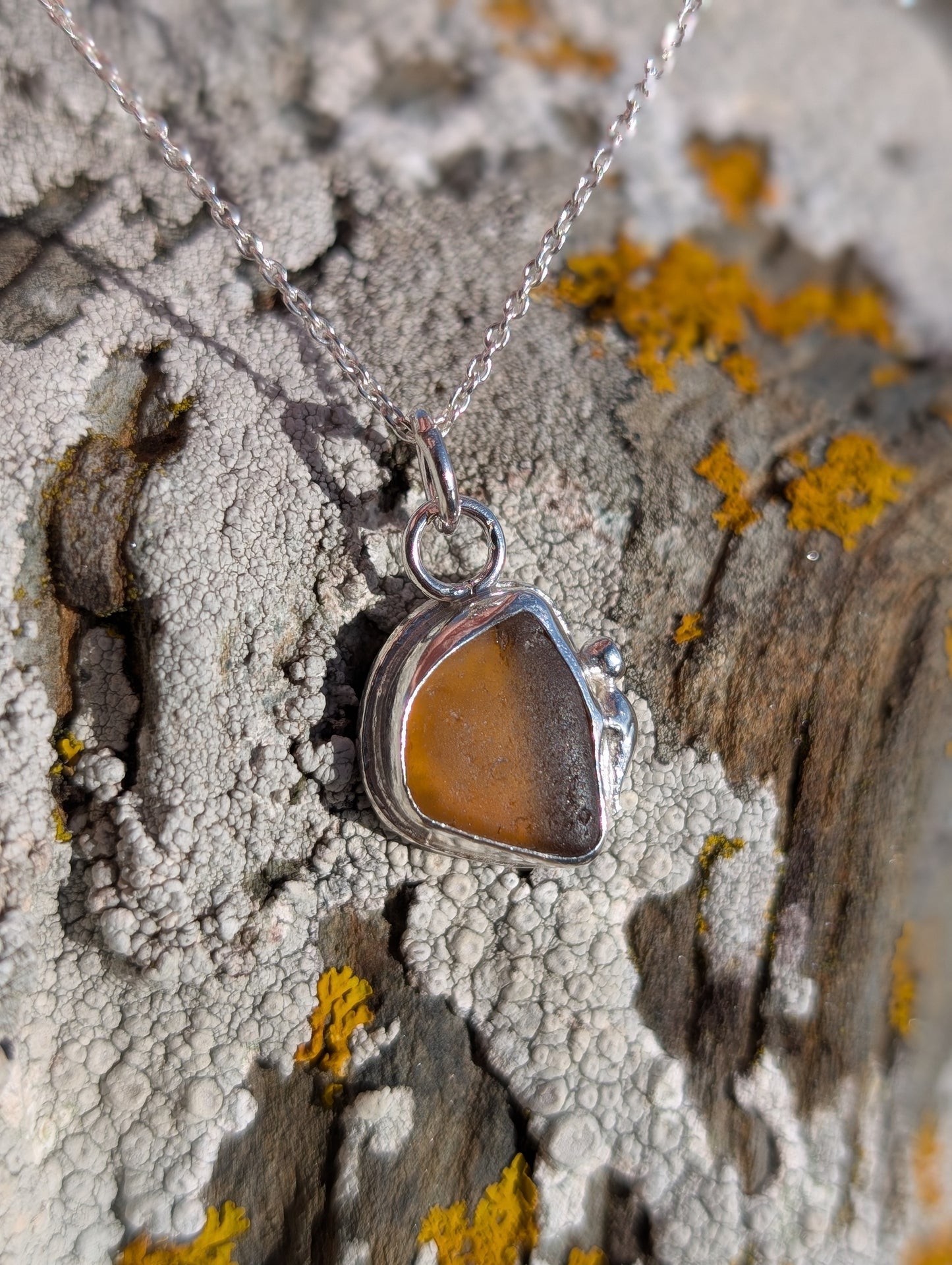 Golden Amber Pendant