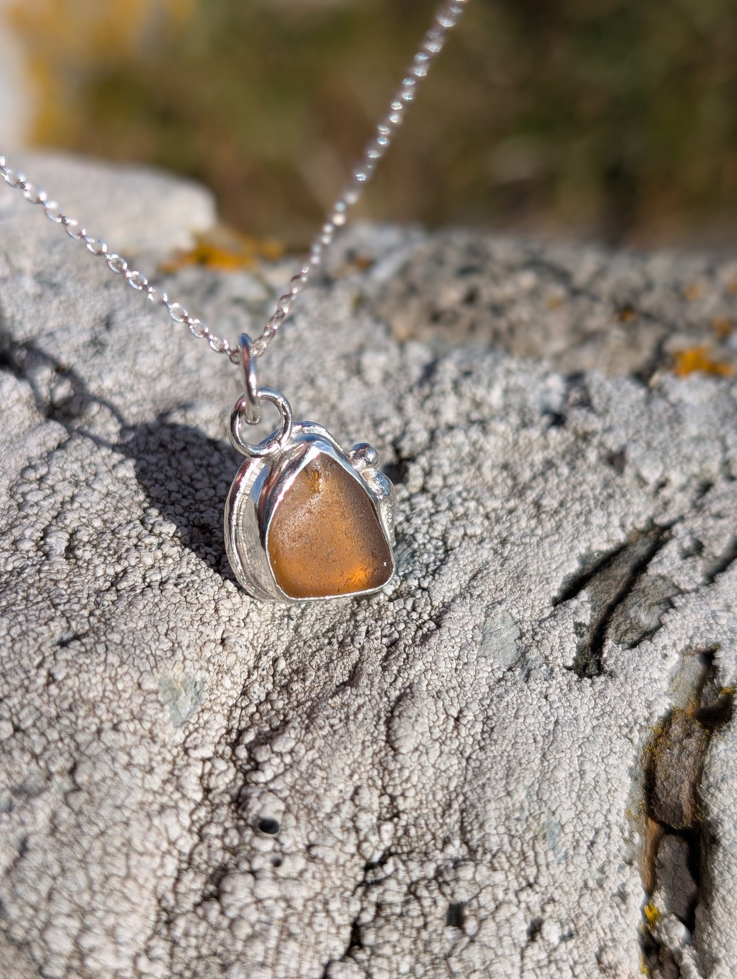 Golden Amber Pendant