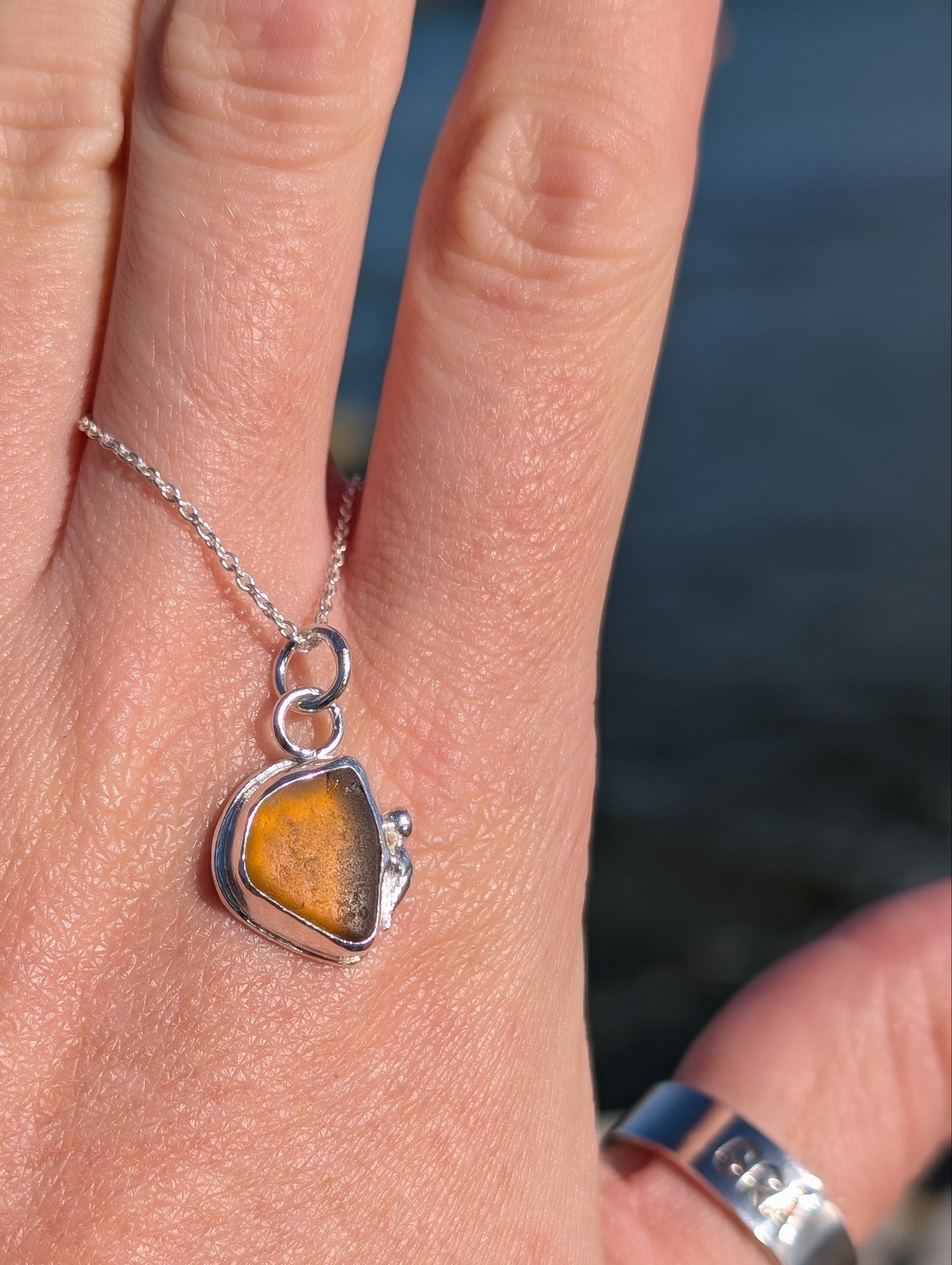 Golden Amber Pendant