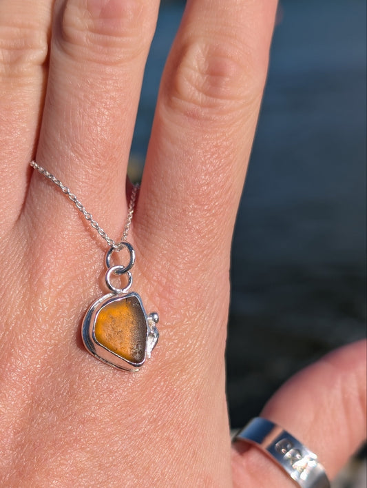 Golden Amber Pendant