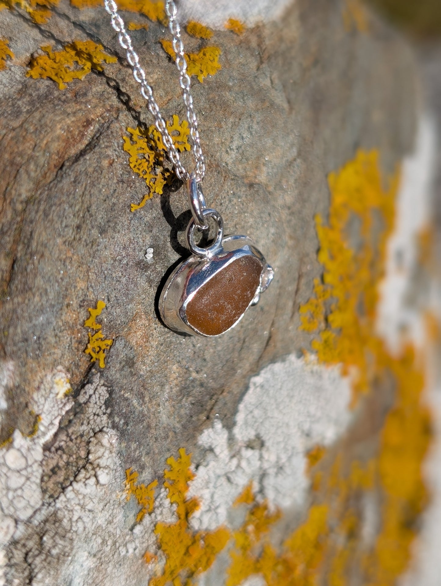Golden Amber Pendant