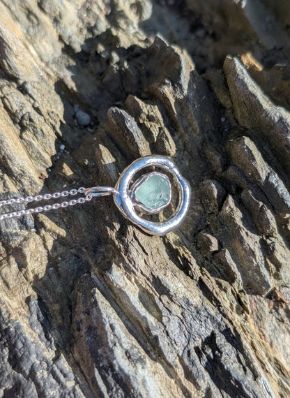 Turquoise Ripple Pendant