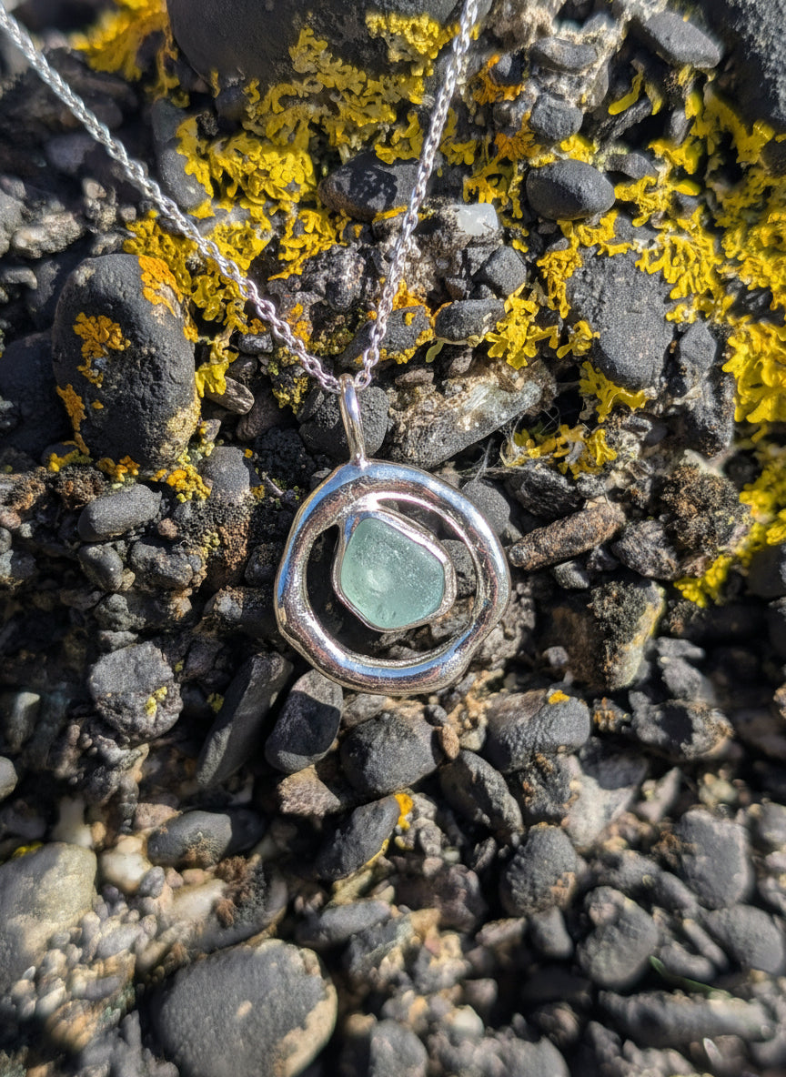 Turquoise Ripple Pendant
