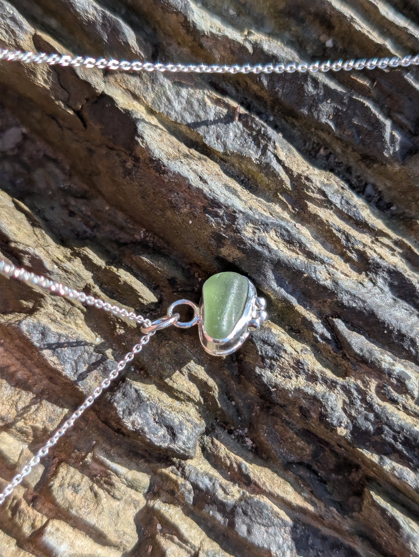 Sage Green Organic Necklace