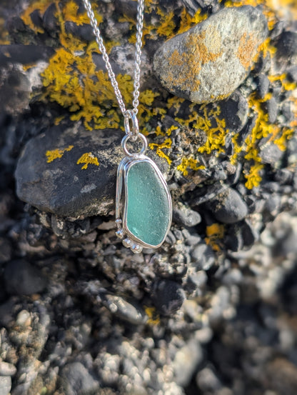 Aquamarine Organic Pendant