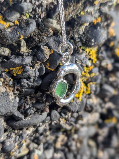 Green Ripple Pendant