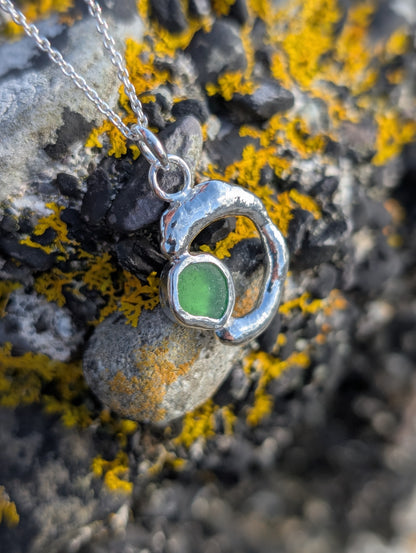 Green Ripple Pendant