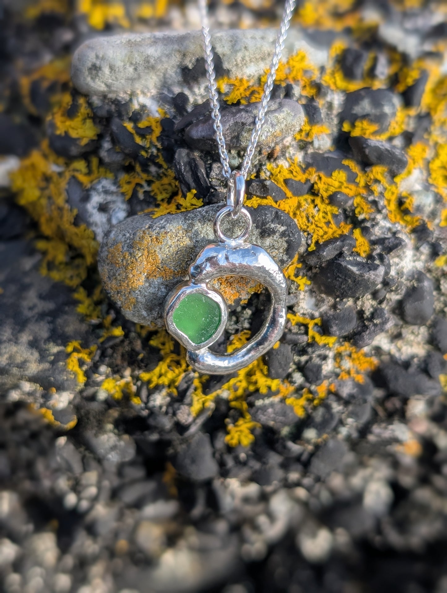 Green Ripple Pendant