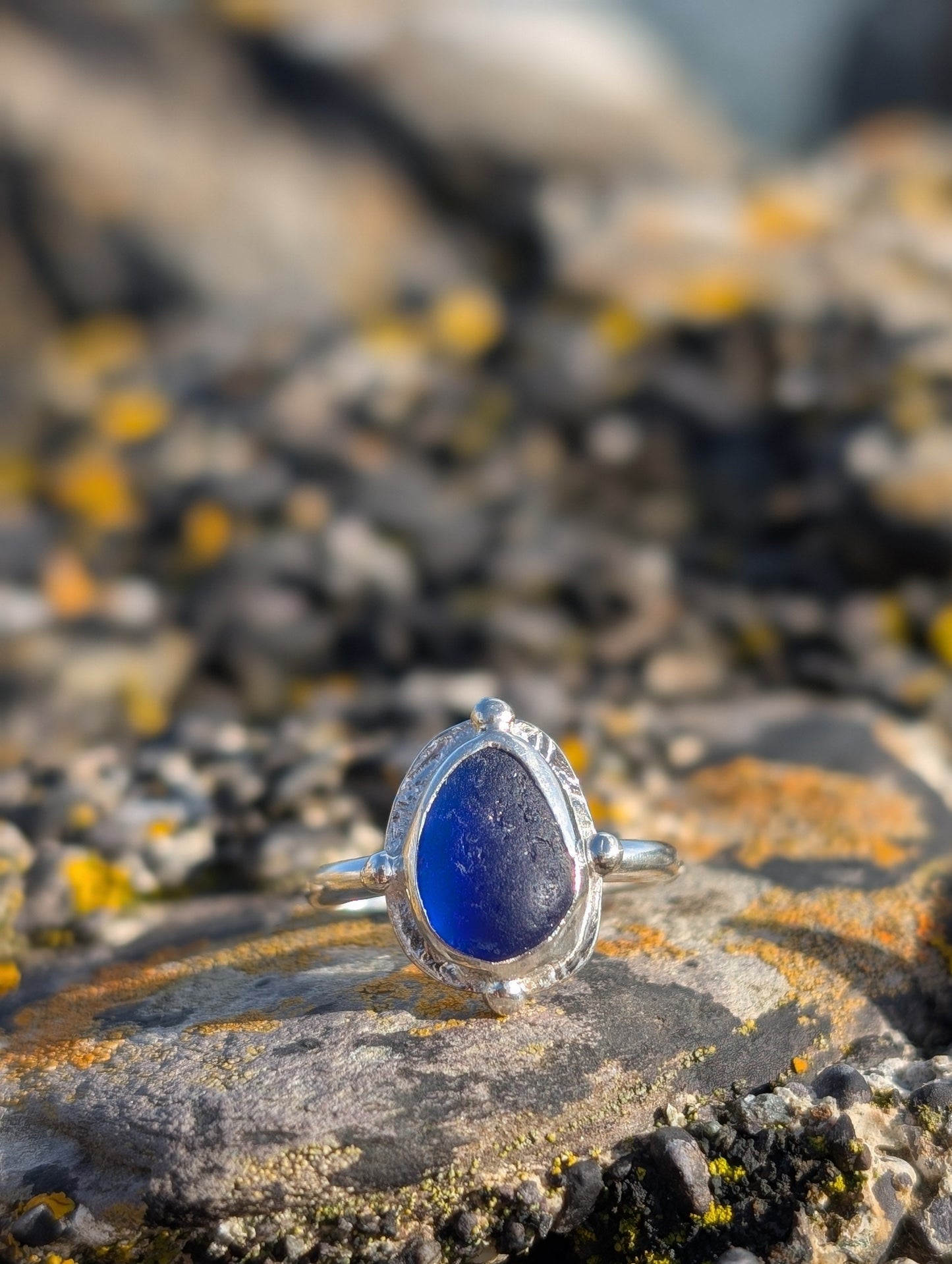 Royal Blue Celtic Ring