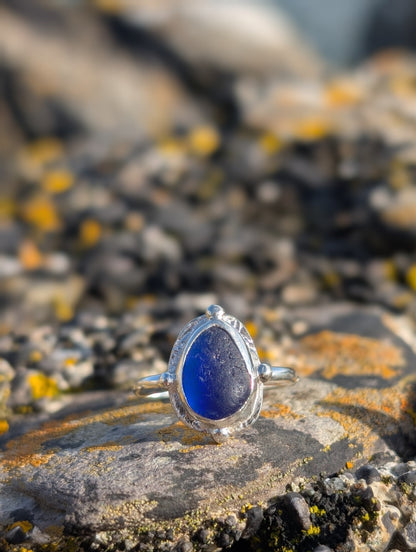 Royal Blue Celtic Ring