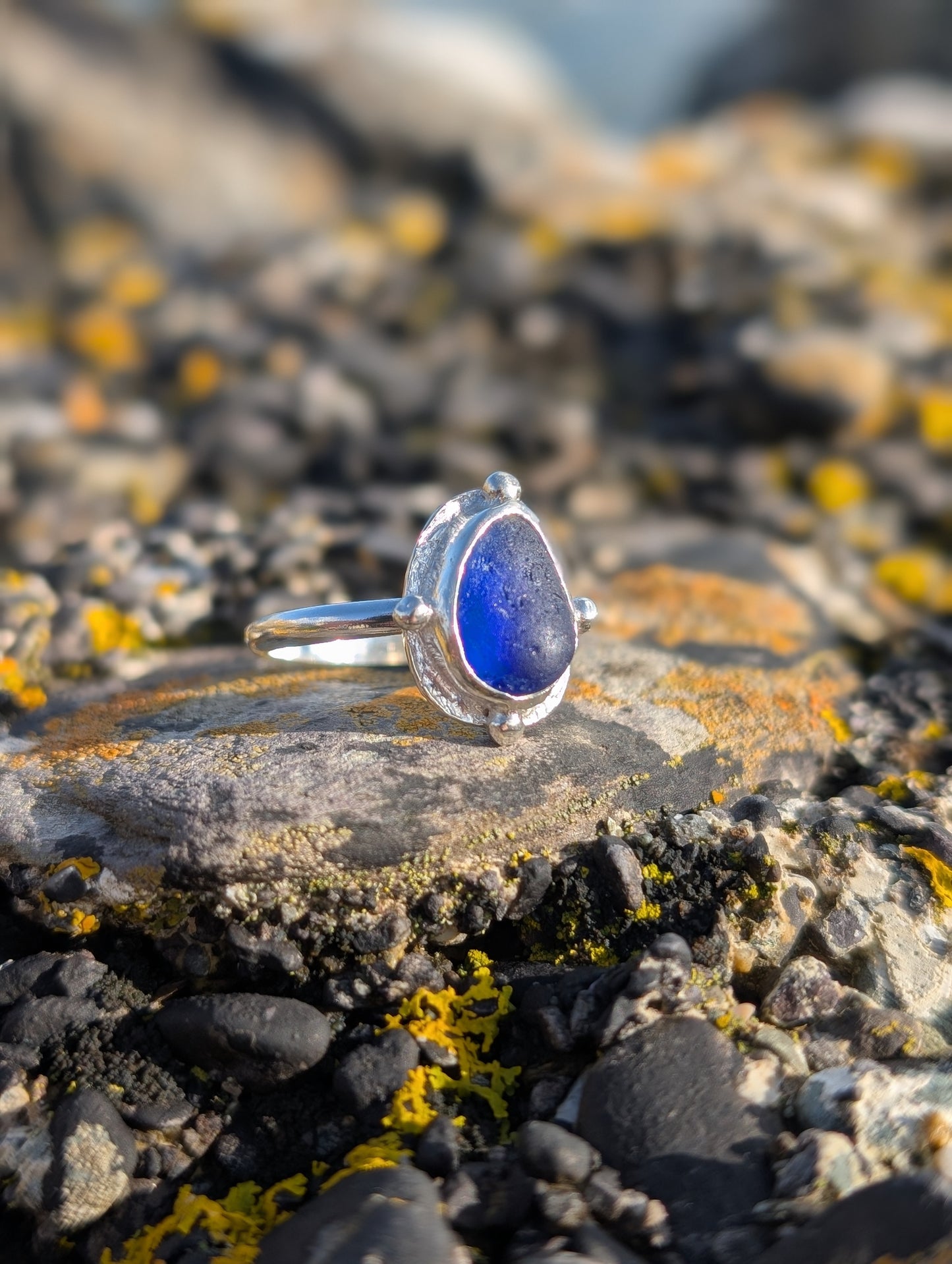 Royal Blue Celtic Ring