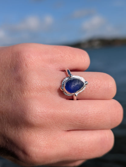 Royal Blue Celtic Ring