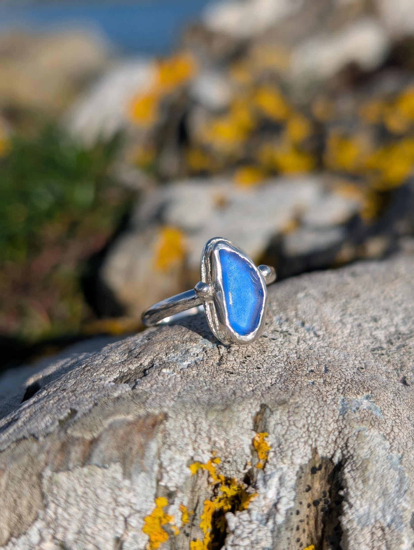 Royal Blue Embellished Ring