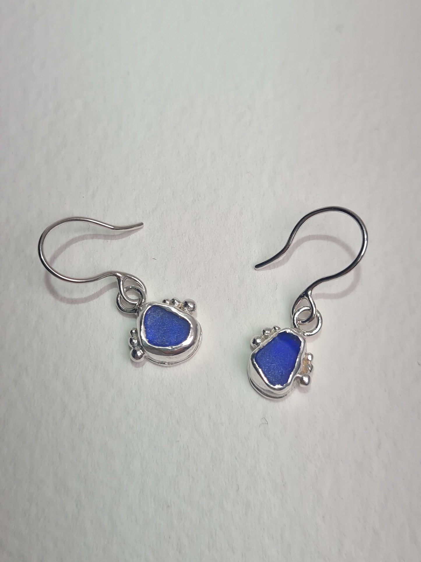 Royal Blue Embellished Earrings