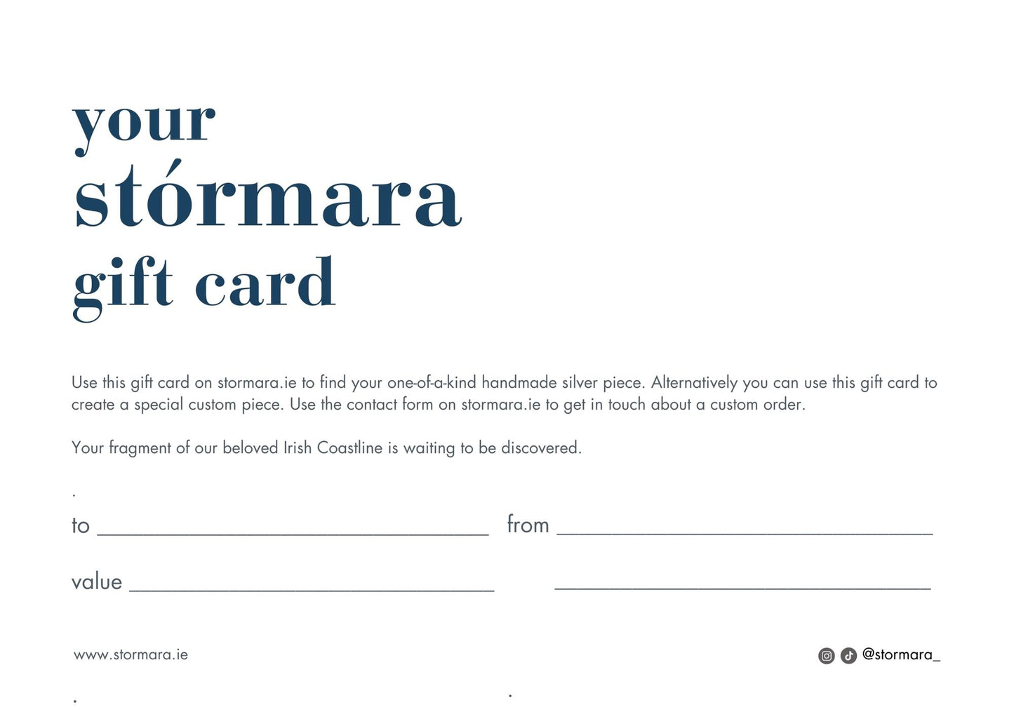 stórmara Gift Card
